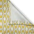 thumbnail image 3 of Ambesonne Ikat Kitchen Curtains, Yellow Vivid Oval Shapes, 55"x45", Yellow Grey White, 3 of 3