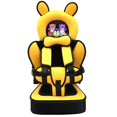 thumbnail image 1 of Upgraded Child Travel Seat Skin-friendly Child Safety Seat with Soft Padding, Cute Pattern Baby Car Seat Belt Protector, Yellow, 1 of 5