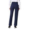 thumbnail image 3 of INSPIRE CHIC Women's Straight Leg Work Pants High Stretch Casual Pants Office Work Trousers XS Drak Blue, 3 of 5