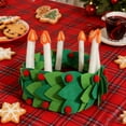 thumbnail image 1 of Adornos navideños, adornos navideños, regalos navideños. La fiesta de Navidad lleva un gorro navideño con forma de gorro navideño decorativo. Gorro navideño para personas mayores., 1 of 9