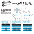 thumbnail image 4 of Gorilla Grip Disposable Gloves, Unisex, Nitrile Traction Grip, Touchscreen, Blue, Large, 20 Count, 4 of 8