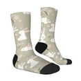 thumbnail image 4 of Yiaed Rabbit And Flower Print Great elasticity Crew Socks Sports socks for Men and Women, 4 of 5