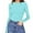 01-Sky Blue1677, variant on Wxolcjlv Women's Solid Long Sleeve Top Crew Neck Slim Fit Shirt Daily Casual Inner Blouse