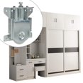 thumbnail image 2 of 2 Pièces Roulette Porte Coulissante Placard,Roulette Placard Coulissant Armoire,Kit Porte Coulissante pour Porte de Garde-robe Roues Armoire Vitrines,Remplacement Porte Coulissante Rouleau,Charge 30kg, 2 of 5
