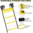 thumbnail image 3 of 6M 20ft Training Ladder Agility Speed Training Ladder 12 Rungs Fitness Foot Speed Training Ladder Outdoor Exercise Equipment for Home Gym Use-yu, 3 of 5