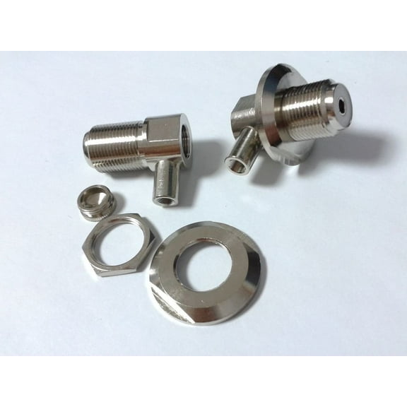 2pcs copper SO239 for 3C Cable (RG58) for PL259 mobile Antenna adapter high quality ships from USA