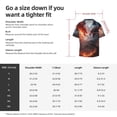 thumbnail image 5 of Pofeuu Fire Sky Dragon Print Mens Casual Short Sleeve Shirts Beach Summer Spread Collar Pocket Tops Men's Casual Short-sleeved Shirt-XX-Large, 5 of 5
