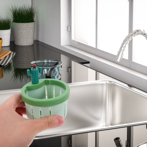 WHAMVOX Multi PP Sink Strainer Basket with Drain Plug for Kitchen Storage Keep Sink Clean 2pcs