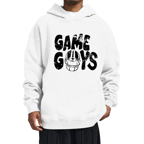 Gibobby Sudaderas hombre Suéter Outdoor Deporte Entrenamiento Básico Ocio Estilo Deportivo(Blanco,CH)