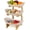 Pink, variant on 3-Tier Oval Fruit Basket with Bamboo Stand, 3 Tier Fruit Basket for Counter, Vertical Space-Saving Organizer for Vegetable, Snack Dessert Cake Tray Plate Rack for Party Wedding (White,3 Tiers)