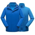 thumbnail image 4 of Chaquetas de exterior 3 en 1 Cortavientos Softshell Impermeable con capucha Abrigo de lluvia Chaquet Abanopi Abrigos deportivos, 4 of 7