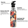 thumbnail image 3 of Yayeee 20oz Insulated Water Bottle Double Wall Stainless Steel with Flip Straw Lid, Flowers Pattern, 3 of 7