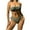 Olive Green, variant on ZQUUVOU Women's Strapless Bandeau Bikini Set Solid Color Two Piece Bikini Adjustable Tie Back Sides Swimsuit Set White