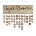 thumbnail image 1 of Calendario de madera signo cumpleaños vacaciones seguimiento calendario calendario decoración del hogar DIY artesanía colgante D + 50 círculos + 50 corazones A7 ANGGREK  Otros, 1 of 8