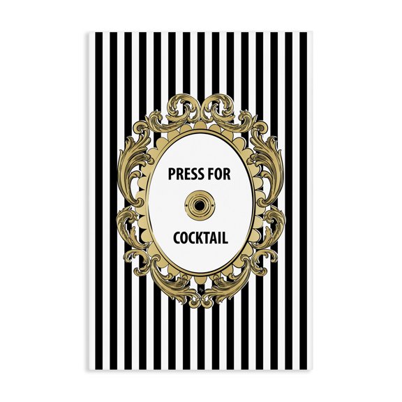 Stupell Industries Modern Press For Cocktail Celebration Canvas Art, 16 x 24, by Martina Pavlova