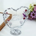 thumbnail image 4 of Matashi Chrome Plated Silver 8" Heart and Flower with Happy Birthday Banner Table Top Ornament with Crystals Love Ornamental, Keepsake and Decor, Gorgeous Decoration, 4 of 7