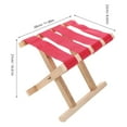 thumbnail image 2 of Phenofice Outdoor Fishing Foldable Stool Red Rectangular Stool 1Pcs, 2 of 8