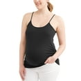 thumbnail image 6 of Oh! Mamma Maternity Women's Basic Cami with Side Ruching, 2-Pack (Women's & Women's Plus), 6 of 6