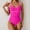 Hot Pink, variant on Aobny Padded Womens Bathing Suit Beige Long Torso Women's Swimsuits Bikini Monokini Bathing Suits for Women