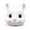 #1 White, variant on Fountwell Black Squirrel Head Feeder Funny Hanging Animal Face Feeder for Outdoor Garden