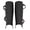Black, variant on Armory Replicas Ancient Greek Hoplite Greaves – 18G Steel Black & Polished Leg Armor with Adjustable Leather Straps
