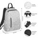 thumbnail image 2 of Fotbe Silver Glitter Mochila Ligera para Hombres y Mujeres - Duradera y Resistente al Agua, Ideal para Escuela, Trabajo, Viajes y Uso Diario, 2 of 7