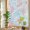 Coral Red, variant on Red Aqua Coastal Privacy Window Film, Decorative Stained Glass Window Film, Sea Turtle Nautical Coral Summer Beach Resuable Rainbow Static Cling for Home Bathroom Living Room Glass Door 17.7"x39.3"
