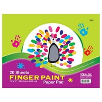 BAZIC Finger Paint Paper Pad 20 Sheets 16" X 12" Oil Painting Papers, 48-Pack