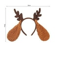 thumbnail image 3 of Fgnfyis Christmas Reindeer Ear Headband Festive Hair Accessory for Kids Holiday Dress Up Party Props Coffee One Size, 3 of 3