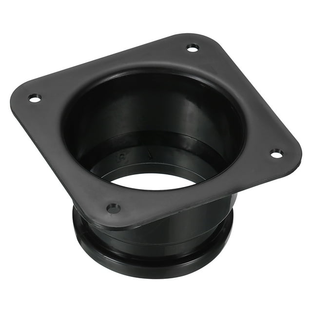 Unique Bargains Plaque Murale de Connexion de Conduit de 3 Pieds à Bride pour Évent de Sécheuse, Carrée à Ronde Droite, en Noir. Fabriquée en Plastique ABS durable, Elle Présente une base Carrée avec des Trous de Montage Vissés pour une installation Murale Facile et une Sortie Ronde pour Raccorder des Tuyaux de Conduit. Convient aux Systèmes de ventilation dans les Maisons, Cuisines, Salles de Bain, garages et Bureaux. Dimensions : 3.74 x 3.74 x 2.17 Pouces (L*L*H).