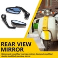 thumbnail image 4 of Thinsony 1 Pair Motorcycle Rear View Mirror Portable Anti-rust Universal Rearview Replace Modification Upgrading Part Accessories, 4 of 6