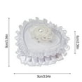 thumbnail image 3 of Giunmcul 50% Off Clear Ring Box Heart Shaped Ring Box Portable Proposal Ring Holders Lace Ring Box Wedding Ring Pillow, 3 of 5