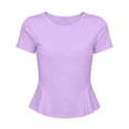 thumbnail image 4 of ATOGUTA Shirts For Teens Short Sleeve Tshirts Crewneck Cute Summer Casual Basic Tops for Kids Teen Size 3T-15, Purple, 4 of 6