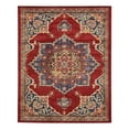 thumbnail image 3 of Unique Loom Utopia Collection Area Rug - Helios (8' x 10' Rectangle Burgundy/Blue), 3 of 7