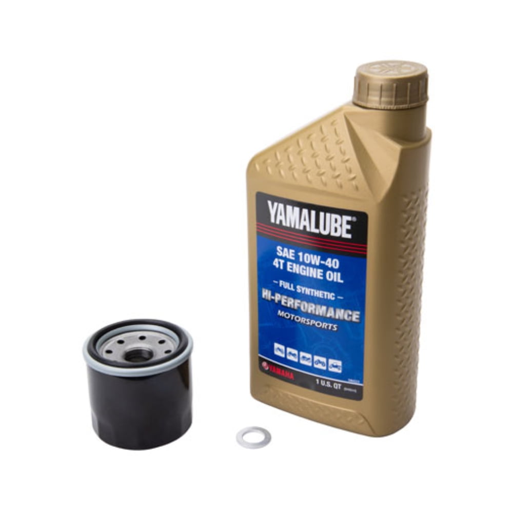4-Stroke Oil Change Kit Yamalube Hi-Perf. Full-Synthetic 10W-40 for