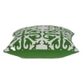 thumbnail image 3 of 20" x 7" x 20" Traditional Green and White Accent Pillow Cover With Poly Insert, 3 of 5