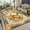 ZW09-Flannel-5, variant on European Carpets Living Room Pastoral Flower Home Rug Large Bedroom Luxury Pattern Floor Mat Washabl