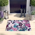 thumbnail image 2 of Pioneer Flower Floral Print Flannel Non Slip Door Rugs,Washable Door Mats Indoor,Decorative Door Mats,Dirt-Resistant and Absorbent Doormat for Entrance,Bedroom,Kitchen,Bathroom,31.5"x17", 2 of 4