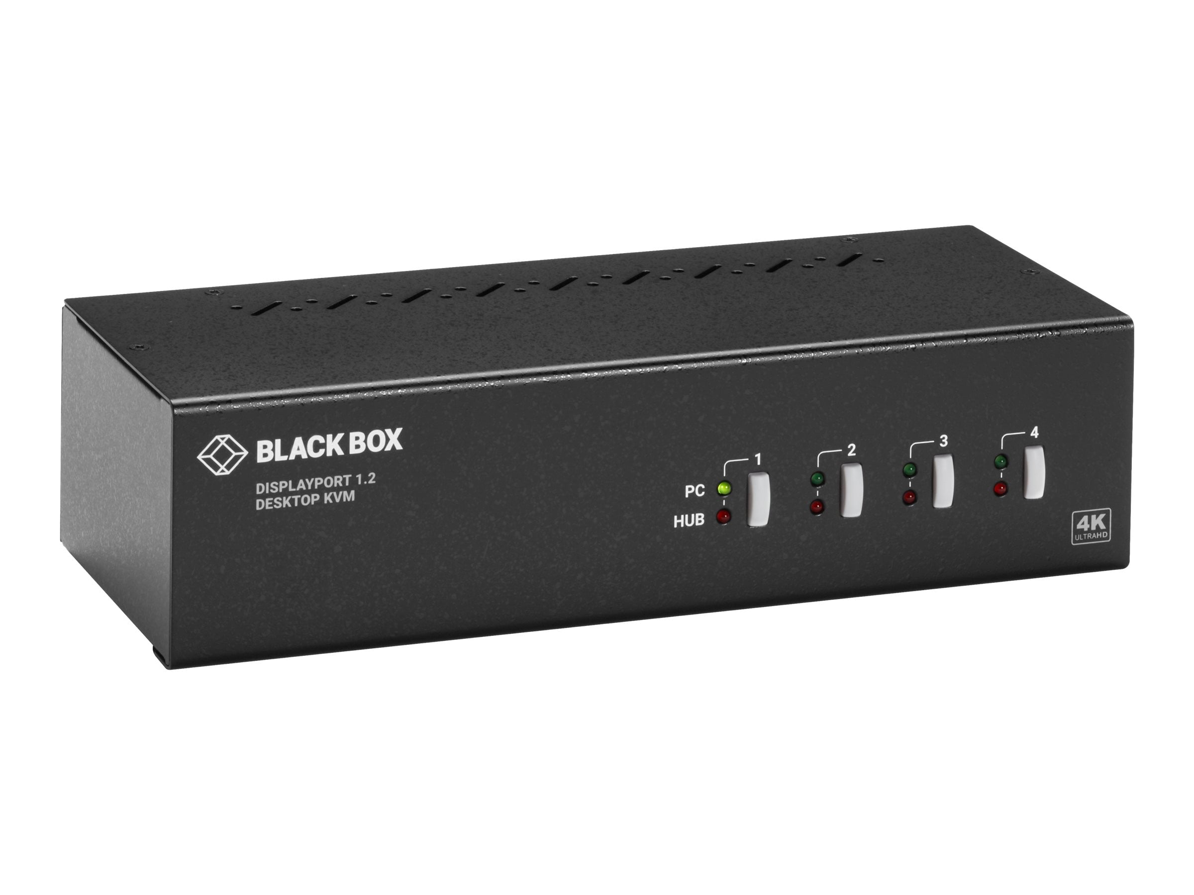 Black Box Desktop 4K60 DisplayPort KVM Switch DualHead KVM / audio