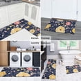 thumbnail image 5 of Pioneer Flower Floral Print Pattern Kitchen Rugs Sets Of 2,Anti Fatigue Kitchen Mat Rugs Non Slip Washable,Decorative Kitchen Floor Mats for Kitchen,Sink,Laundry,17"x30"+17"x47", 5 of 7