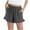 Gray, variant on Girls Summer Cotton Linen Shorts Ruffle Beach Shorts Casual Loose Short Pants with Pockets Size 3-13 Years