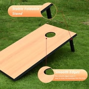 4x2Ft Regulation Premium Cornhole Set w/8 Bean Bags & Carry Case, Outdoor Family Lawn Beach Bean Toss Game