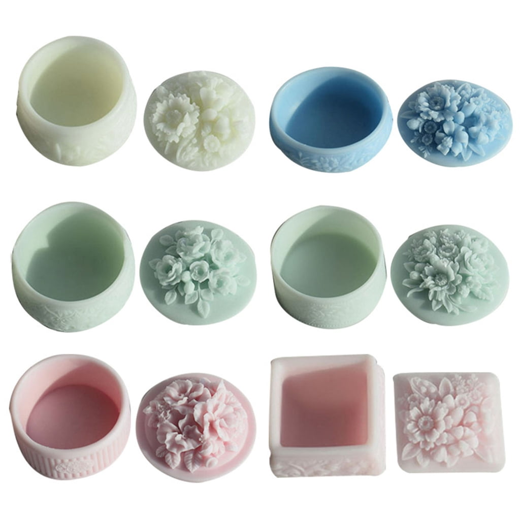 Yammee Rose Decorative Storage Box Container Molds Storage Box Silicone Mold for DIY Epoxy Resin Trinkets Holder Home Decor