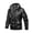 Black, variant on FEDTOSING Men's Faux Leather Jacket Retro Zip-UP Stand Collar Motorcycle Bomber Jackets with Removable Hood