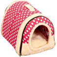 thumbnail image 1 of Casa cálida para mascotas, acogedora casa portátil para gatos 2 en 1, casetas para cachorros, cuevas para perros, cama multifunción, 1 of 5