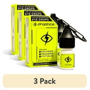 (3 pack) Droptics Extra Strength Redness Relief Eye Drops, Moisturizing Relief for Dry and Tired Eyes, 5ml (0.17 fl oz)