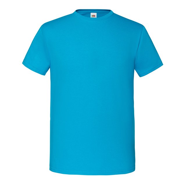 Fruit of the Loom - Camiseta Iconic Premium de Algodón Ringspun para Hombre (Azul Azure)
