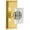 Lifetime Brass, variant on Grandeur Carccr_Psg_238_Cs Carre Crystal Solid Brass Passage Door Knob Set - Brass