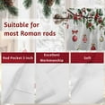 thumbnail image 7 of Valances for Windows Winter Pine Tree Holly Berry Rod Pocket Short Curtain for bathroom living room bedroom Xmas Ball Snowflakes Ombre Gray 1 Panel 42x12in, 7 of 7