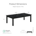 thumbnail image 3 of Furniture of America Versi Modern 3-Piece Coffee Table Set, Black, 3 of 15